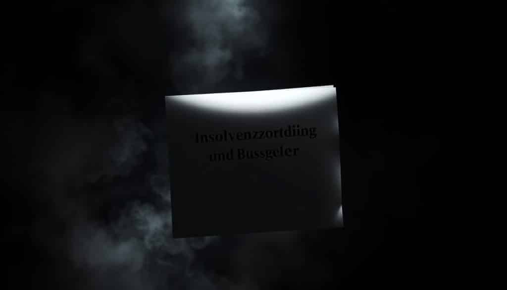 Insolvenzordnung und Bußgelder