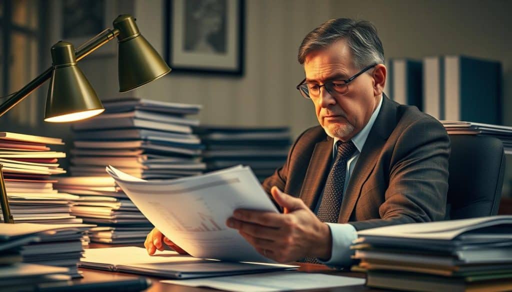 Insolvenzverwalter bei der Arbeit