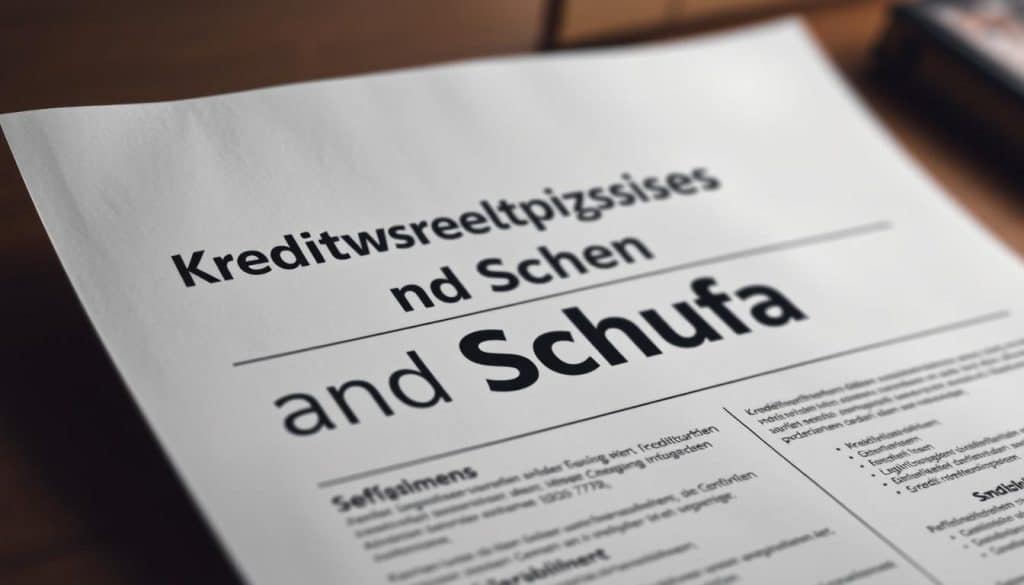Kreditwürdigkeitsprüfung und Schufa