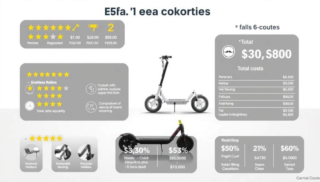 Produktbewertungen und E-Scooter Gesamtkosten