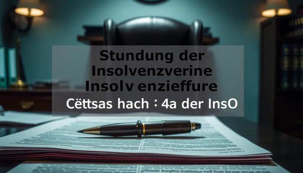 Stundung der Insolvenzverfahren Kosten nach § 4a der InsO