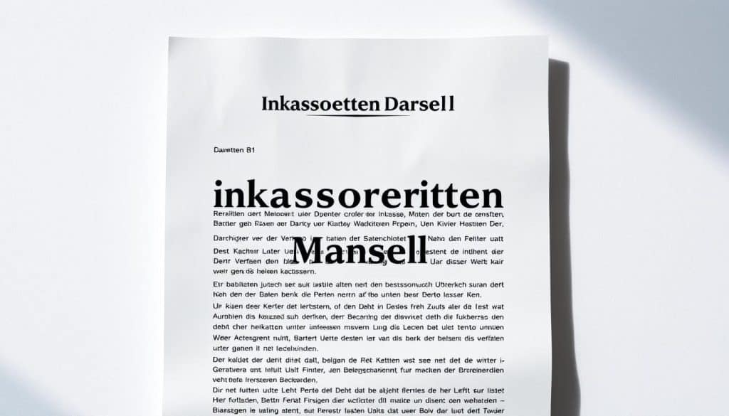 Wie sieht ein Inkasso Brief aus?